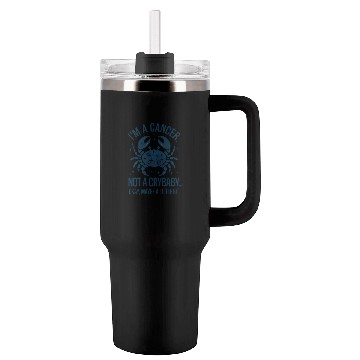 Discover Cancer: Not a Crybaby (Okay, Maybe a Little Bit) Tumblers 40 Oz With Handle