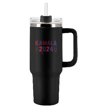 Discover Kamala Harris 2024 for President Vote Tim Walz Tumblers 40 Oz With Handle