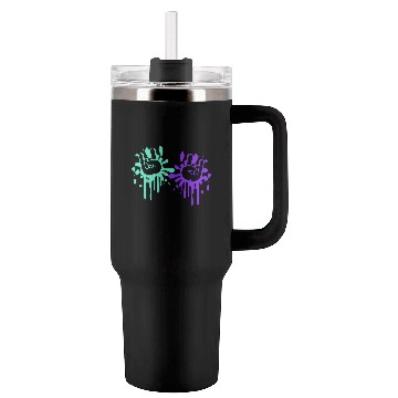 Discover Two heavy metal graffiti horn fingers hand gesture Tumblers 40 Oz With Handle