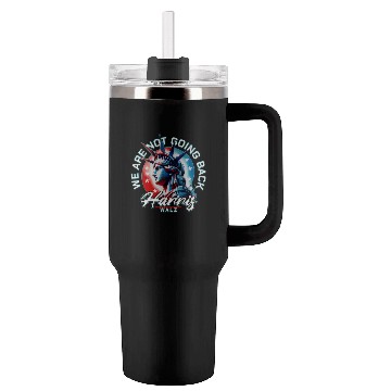 Discover Kamala Harris Walz Liberty We're Not going Back Tumblers 40 Oz With Handle