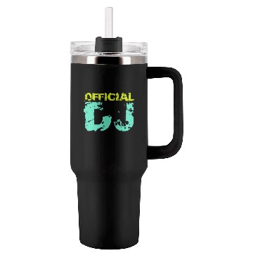 Discover Cool Official DJ Club Music Party Stamp Graffiti Tumblers 40 Oz With Handle
