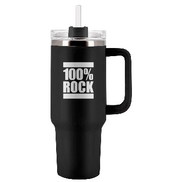 Discover 100 % Percent Rock Heavy Metal Music Text Logo Tumblers 40 Oz With Handle