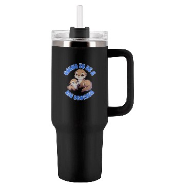 Discover I'm Going To Be A Big Brother Sweet Otter, Brother Tumblers 40 Oz With Handle