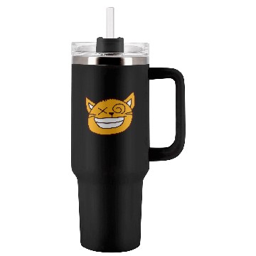 Discover Crazy Cat Weird Funny Eyes Cool Grimace Cartoon Tumblers 40 Oz With Handle