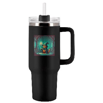 Discover Wizard Cat Tumblers 40 Oz With Handle