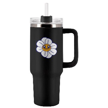 Discover Sweet Flower Sad Face Weeping Spring Summer Crying Tumblers 40 Oz With Handle