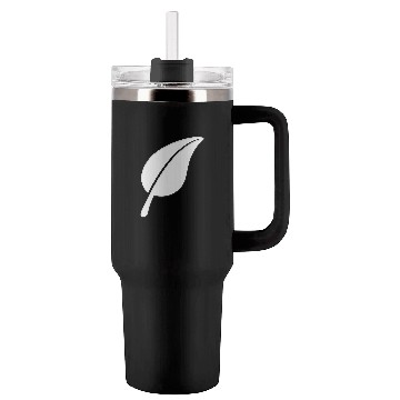 Discover White Beautiful Leaf Eco Spring Summer Cool Nature Tumblers 40 Oz With Handle