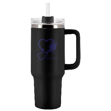 Discover NAVY STETH FLOWER Tumblers 40 Oz With Handle
