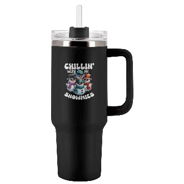 Discover Chillin With My Snowmies Cool Snowmen Tumblers 40 Oz With Handle
