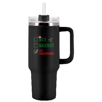 Discover Left Unsupervised Christmas Checklist Tumblers 40 Oz With Handle