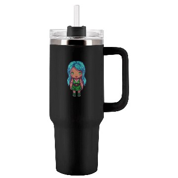 Discover Mystic Emerald Sprite - Pixel Art Design Tumblers 40 Oz With Handle