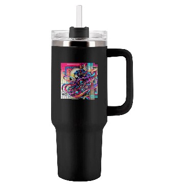 Discover "Cyberpunk Anime Vibes" Tumblers 40 Oz With Handle