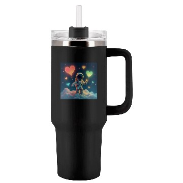 Discover Astronauts are full of love Tumblers 40 Oz With Handle