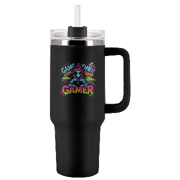 Discover Alien Gamer" - Sci-Fi Gaming Design Tumblers 40 Oz With Handle