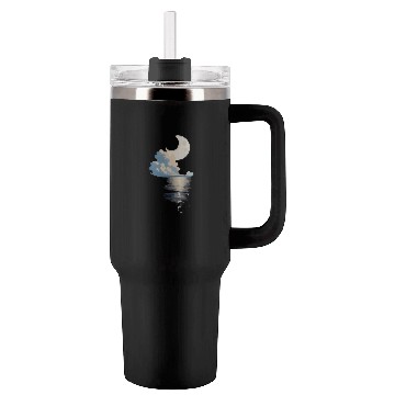 Discover Full Moon Over sea Tumblers 40 Oz With Handle