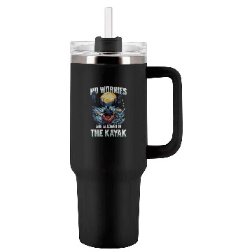 Discover No Worries Allowed In The Kayak Adventure Tumblers 40 Oz With Handle