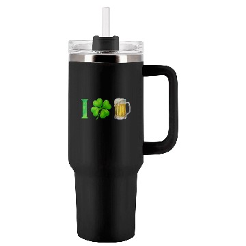 Discover I Shamrock Beer Funny St Patrick's Day I Love Beer Tumblers 40 Oz With Handle