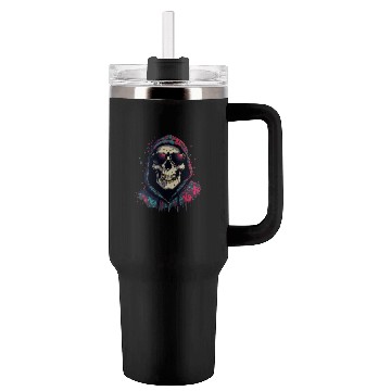 Discover Gangster Skull Drip - Urban Streetwear Art Tumblers 40 Oz With Handle