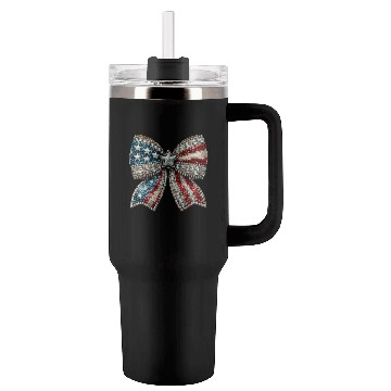 Discover Patriotic Rhinestone Bow Tumblers 40 Oz With Handle