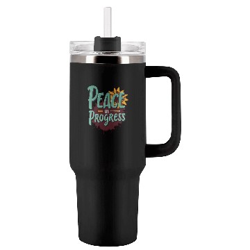 Discover Inspirational Sunflower and Peace Message Tumblers 40 Oz With Handle