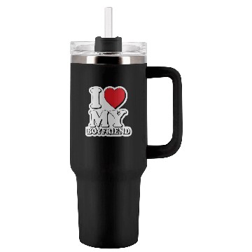 Discover "I Love My Boyfriend" graphic design Tumblers 40 Oz With Handle