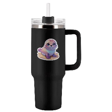 Discover Adorable Seal Sticker Tumblers 40 Oz With Handle
