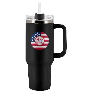 Discover American Flag Design with Patriotic Quote Tumblers 40 Oz With Handle