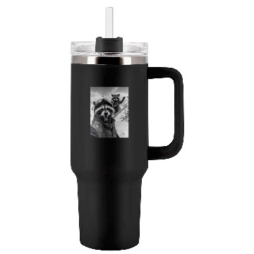 Discover Feral Racoon Ice Cream Raccoon Selfie Tumblers 40 Oz With Handle