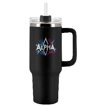 Discover Alpha Graffiti Tumblers 40 Oz With Handle – Power Vibe Street Art Desig
