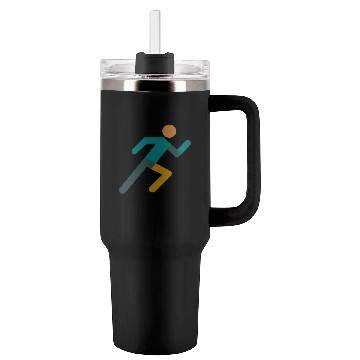 Discover Running Icon – Minimalist Runner Design Tumblers 40 Oz With Handle