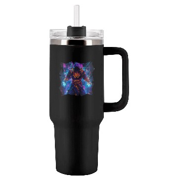 Discover Bright Magician With Energy Aura In Neon Colors Tumblers 40 Oz With Handle