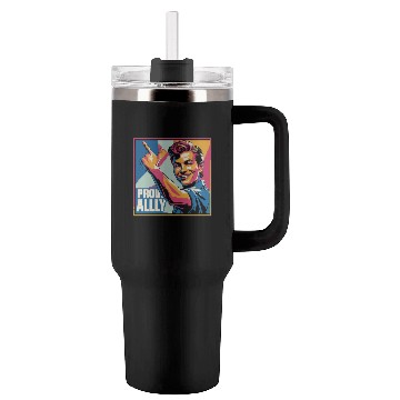 Discover Proud Ally LGBTQIA+ Tumblers 40 Oz With Handle