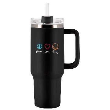Discover Peace Love Golf Tumblers 40 Oz With Handle