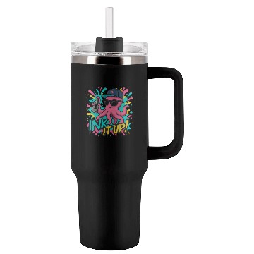 Discover Ink It Up – Cool Graffiti Octopus Street Art Desig Tumblers 40 Oz With Handle