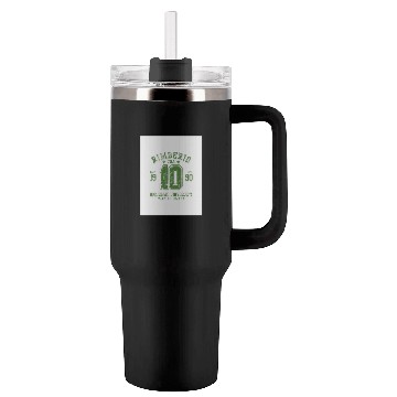 Discover Green Grunge Number 10 Varsity Tumblers 40 Oz With Handle Design