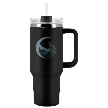 Discover Wolf Moon Silhouette Tumblers 40 Oz With Handle