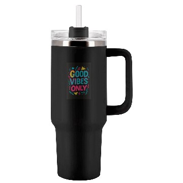 Discover Positive Energy – Retro 90s Neon Tumblers 40 Oz With Handle