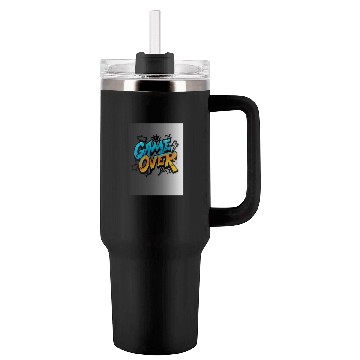 Discover Graffiti Style Game Over Illustration Tumblers 40 Oz With Handle