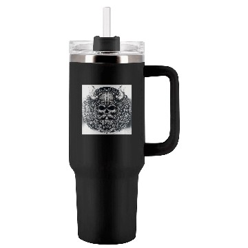 Discover Viking Skull Warrior Design Tumblers 40 Oz With Handle