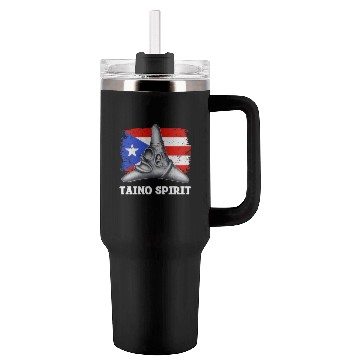 Discover Puerto Rico Cemi Triangle Statue Flag Tumblers 40 Oz With Handle
