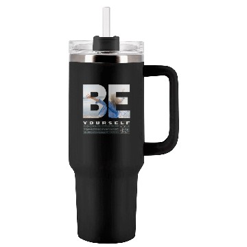 Discover Be Yourself Inspirational Beach Scene Design Tumblers 40 Oz With Handle