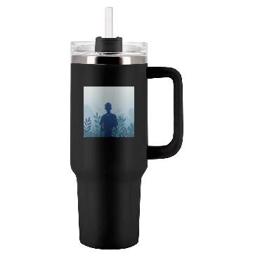 Discover Serene Forest Silhouette Tumblers 40 Oz With Handle