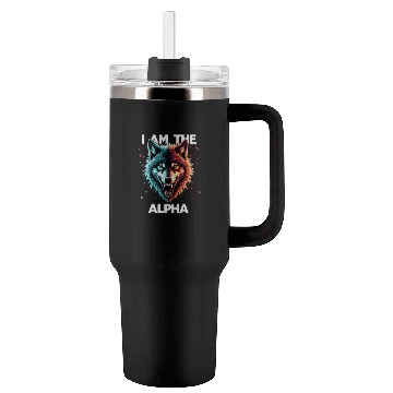 Discover I Am The Alpha Wolf Tumblers 40 Oz With Handle
