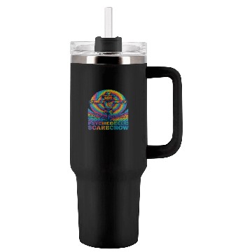 Discover Psychedelic Scarecrow Trippy EDM Rave Festival Tumblers 40 Oz With Handle