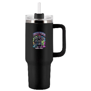 Discover Trendy Raccoon Squad Tumblers 40 Oz With Handle Design