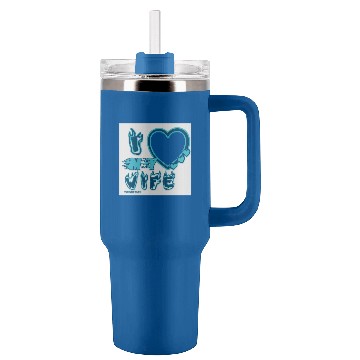 Discover I Love My WIFE  in BLUE Tumblers 40 oz With Handle