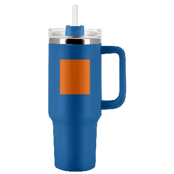 Discover Orange Solid Color Tumblers 40 oz With Handle