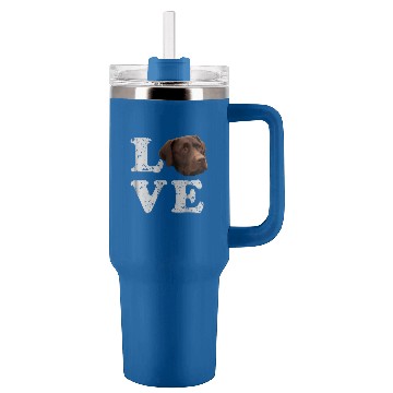 Discover I Love My Chocolate Lab Labrador Retriever Lover Tumblers 40 oz With Handle