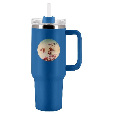 Discover Bullfinch eat red rowan berries Tumblers 40 oz With Handle