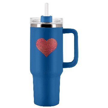 Discover Big Red Patterned Heart Tumblers 40 oz With Handle